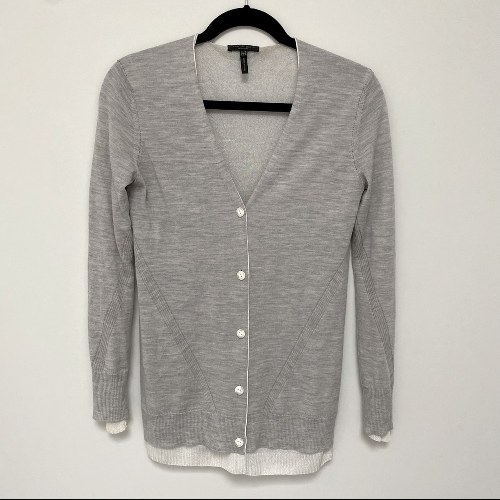 Rag & bone grey cardigan